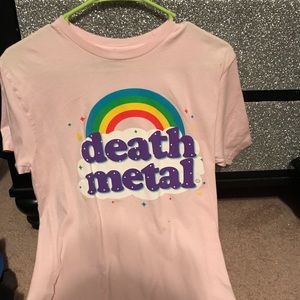 Hot Topic Death Metal Rainbow T-shirt